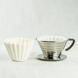 Kalita wave filter coffee dripper and kalita 185 filter papers
