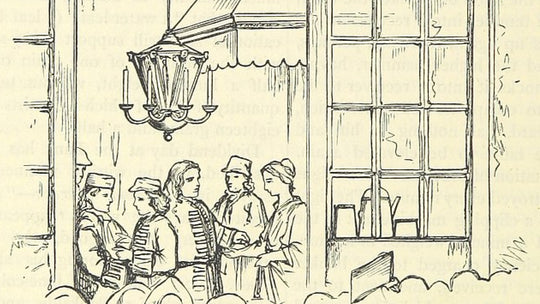 Historic drawing of London Coffeehouse