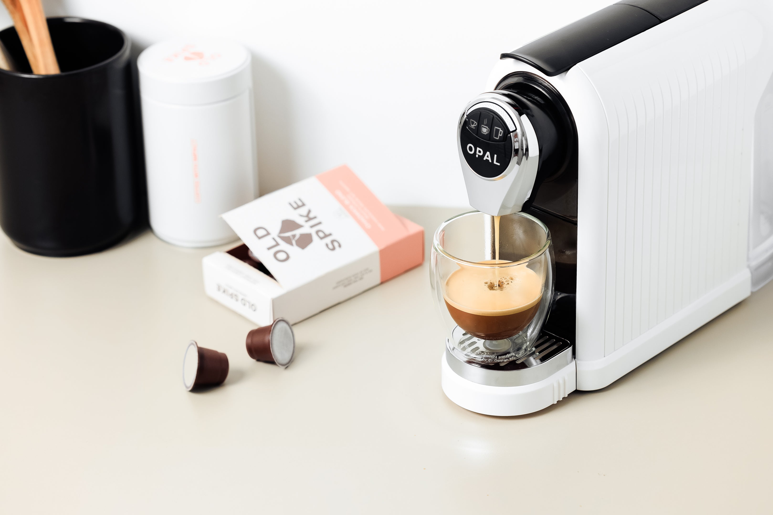 Old Spike Nespresso Compatible Coffee Pods with Coffee Pod Machine